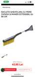 Racleta gheata 2in1 cu perie zapada si maner extensibil 62-86 cm