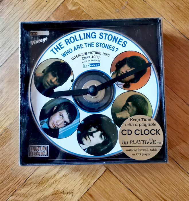 Колекционерски Часовник музикален диск на The Rolling Stones рядък !