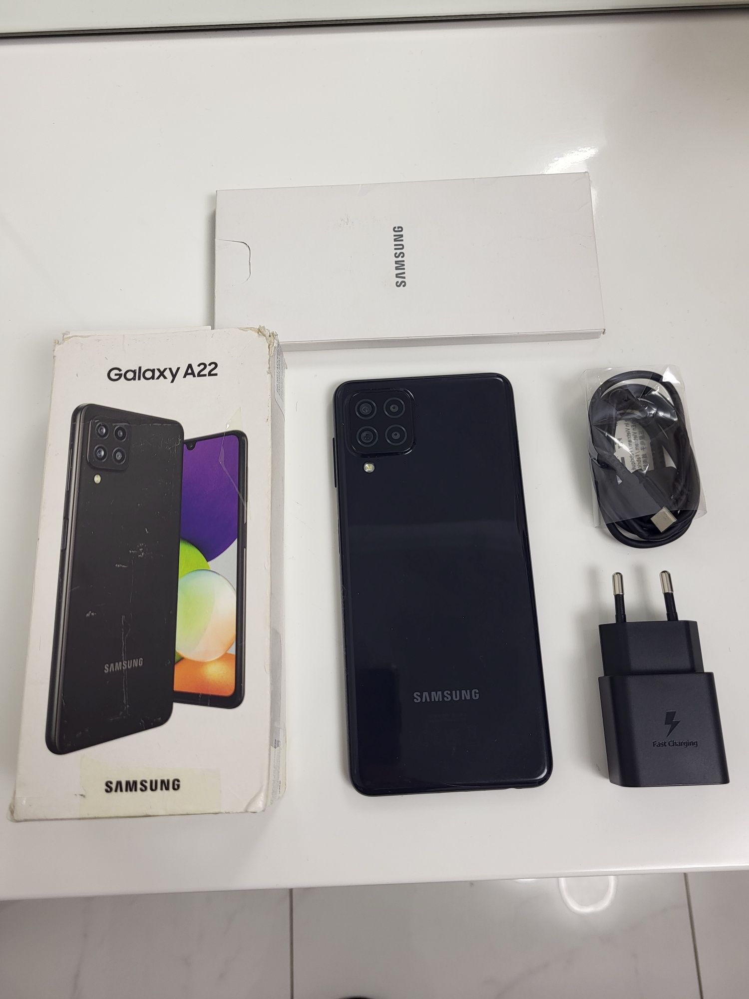 Telefon Samsung A22, Dual SIM + încărcător