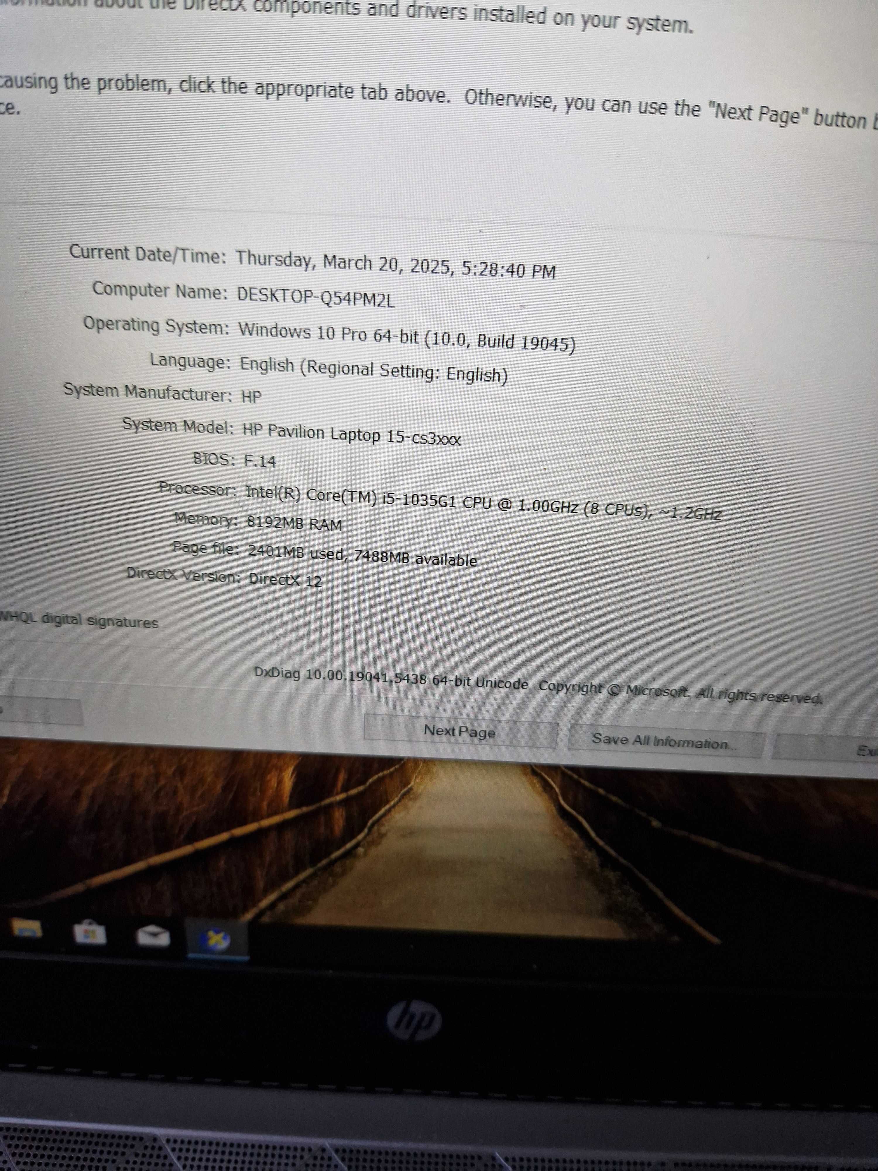 Hp pavilion | i5-1035G1  | 256GB |