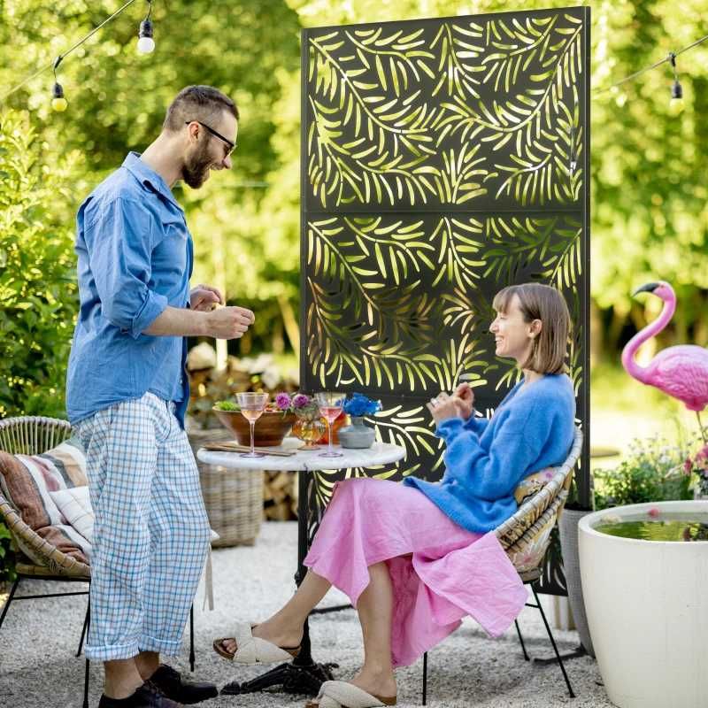 Завеса за поверителност Outsunny,  122 см x 45 см x 198 см
