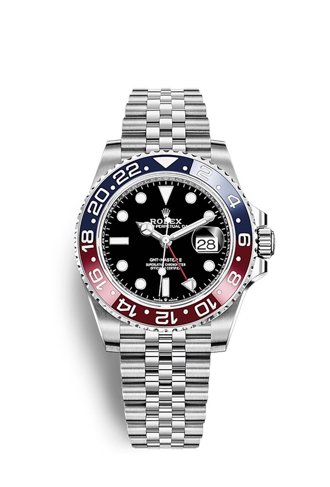 Часовник Rolex GMT Master ll Pepsi Jubilee Stainless Steel