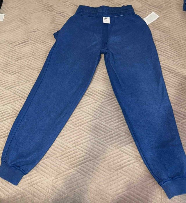 Nike - Спортен екип с цип и качулка, Син, 137-147 CM