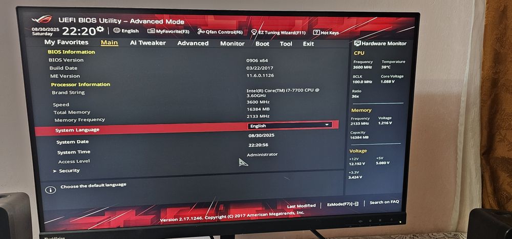 KIT Gaming i7 7700 + Placa de baza ASUS STRIX Z270H GAMING-PLUS