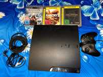 Se vinde/se schimba  PS3 slim cu accesorii și jocuri