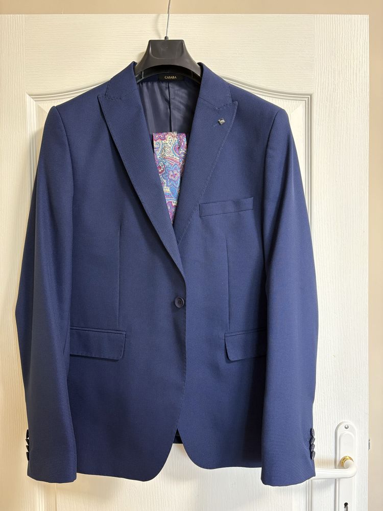 Мъжки официален костюм Slim fit