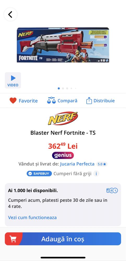 Nerf Fortnite TS Blaster