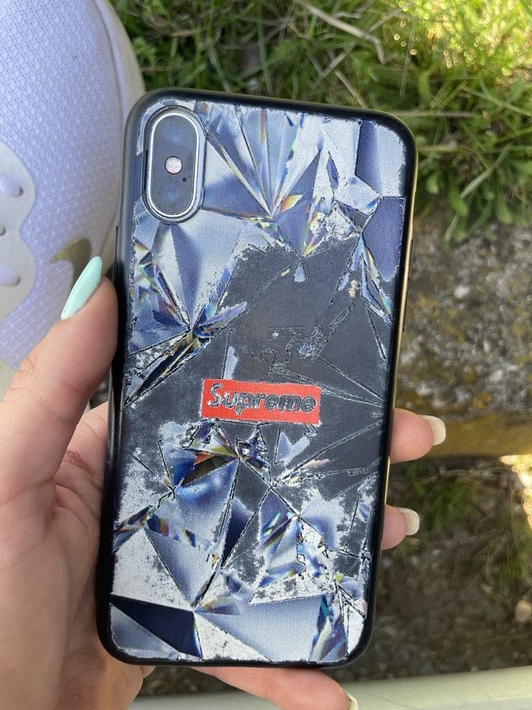 iphone X  silver