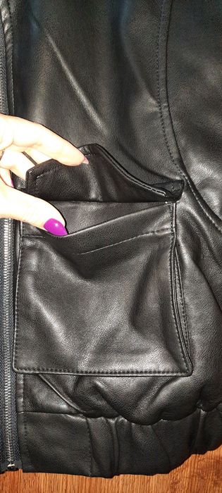 Нов кожен елек с етикет