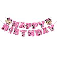 Банер Честит рожден ден на Мини маус Minnie mouse