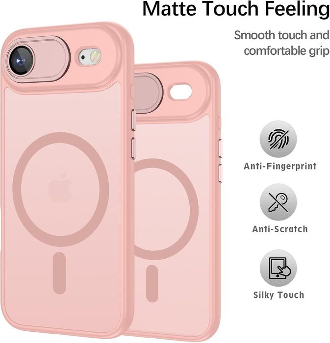 Матов magsafe кейс за apple iphone 17 air със защита на камерите