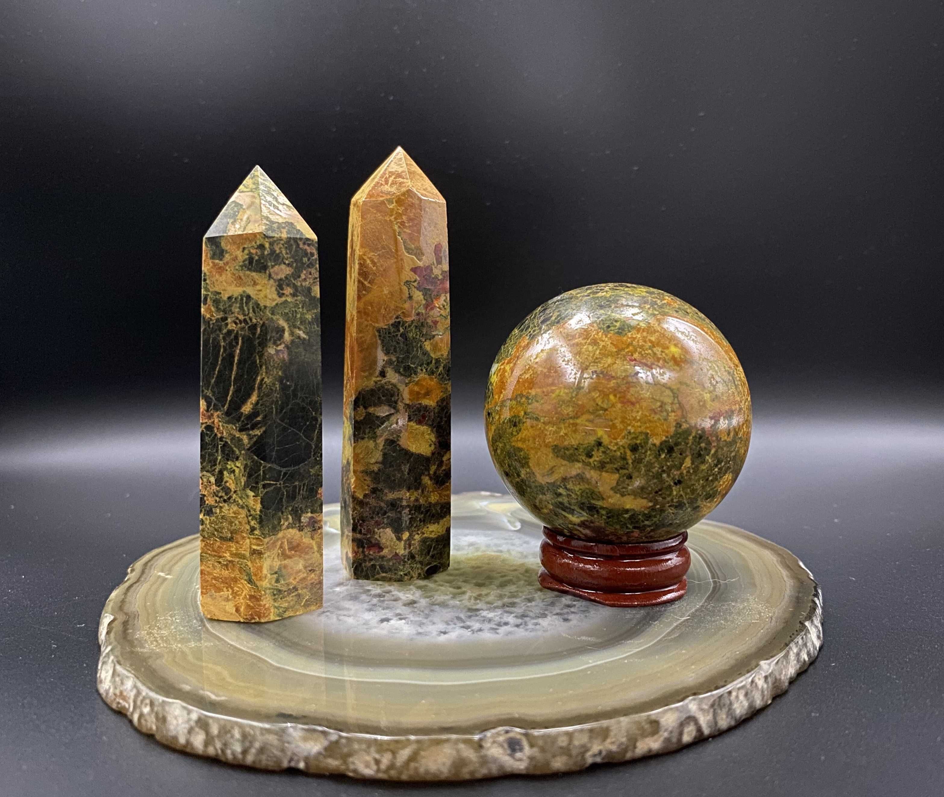 Cristale/Minerale - Realgar - set decor pietre semipretioase