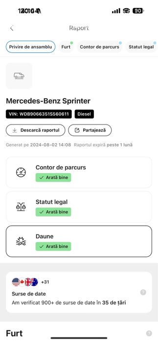 Vand/Schimb Mercedes Sprinter 316 xxL