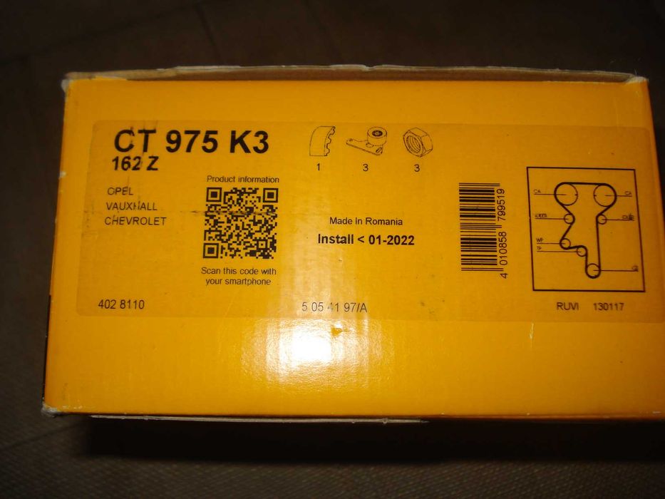 kit distributie continental contiTech Opel chevrolet CT975K3