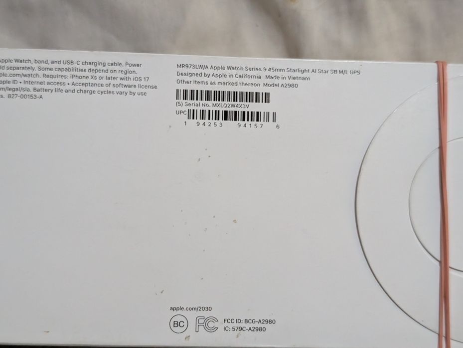 Apple Watch 9 45mm в полном комплекте