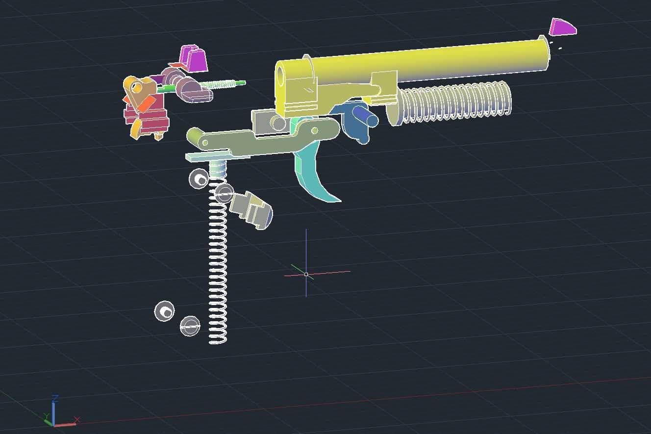 Beretta M9 - Proiect Autocad