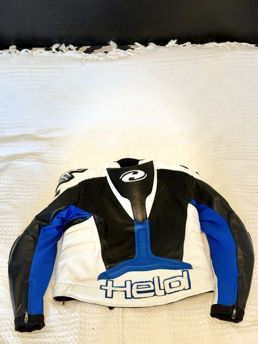 Geaca moto piele Held Safer + pantaloni marimea 50 Combinezon