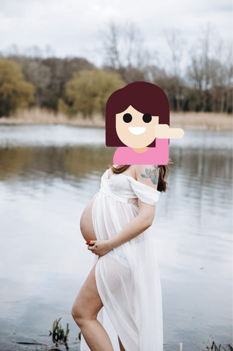 Рокля подходяща за фотосесия на бременна дама