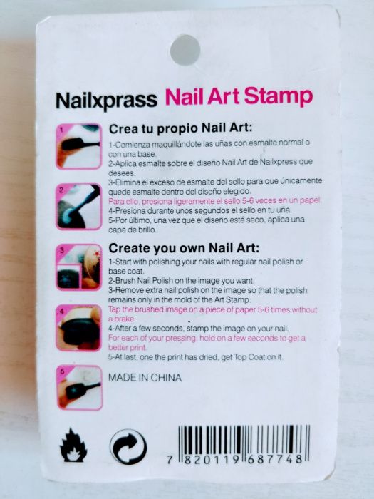Ștampilă pentru unghii (Nail Art Stamp) - manichiură