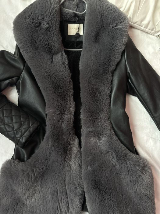 Зимно кожено яке с пух