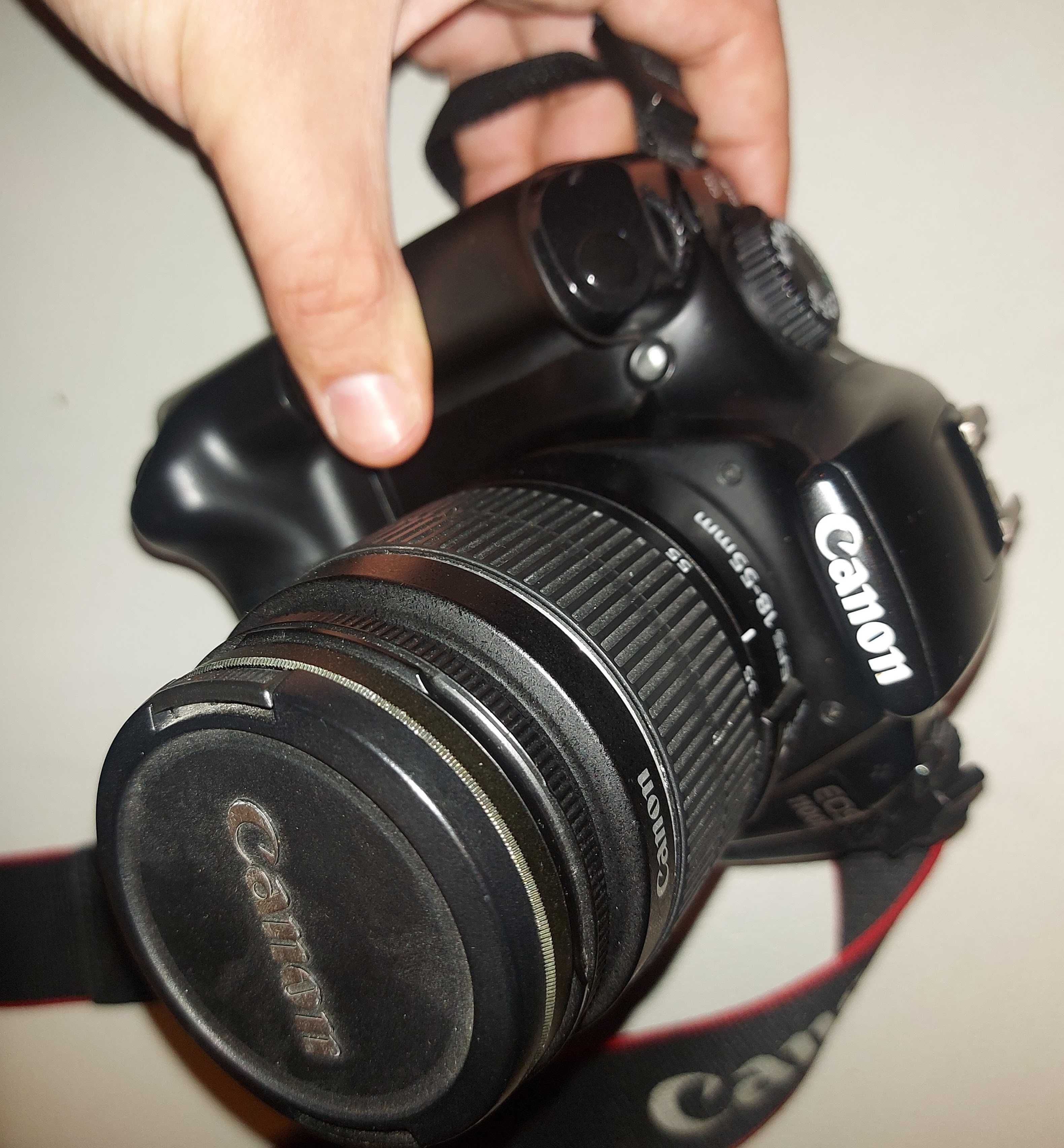 Canon 1100D 7k cadre, cu grip, obiectiv 18 55mm si EF-S 24mm