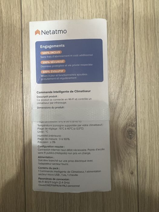 Telecomanda Netatmo inteligenta pt aparatele de aer conditionat