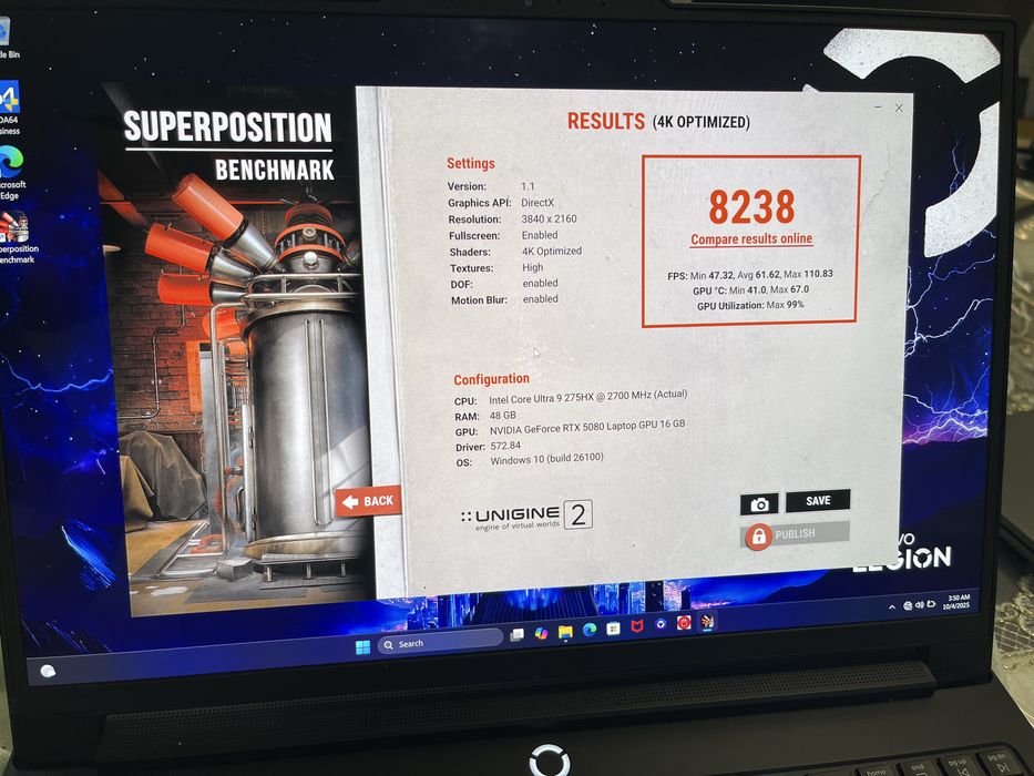 Legion Pro 7 pro Ultra 9 275HX RTX5080