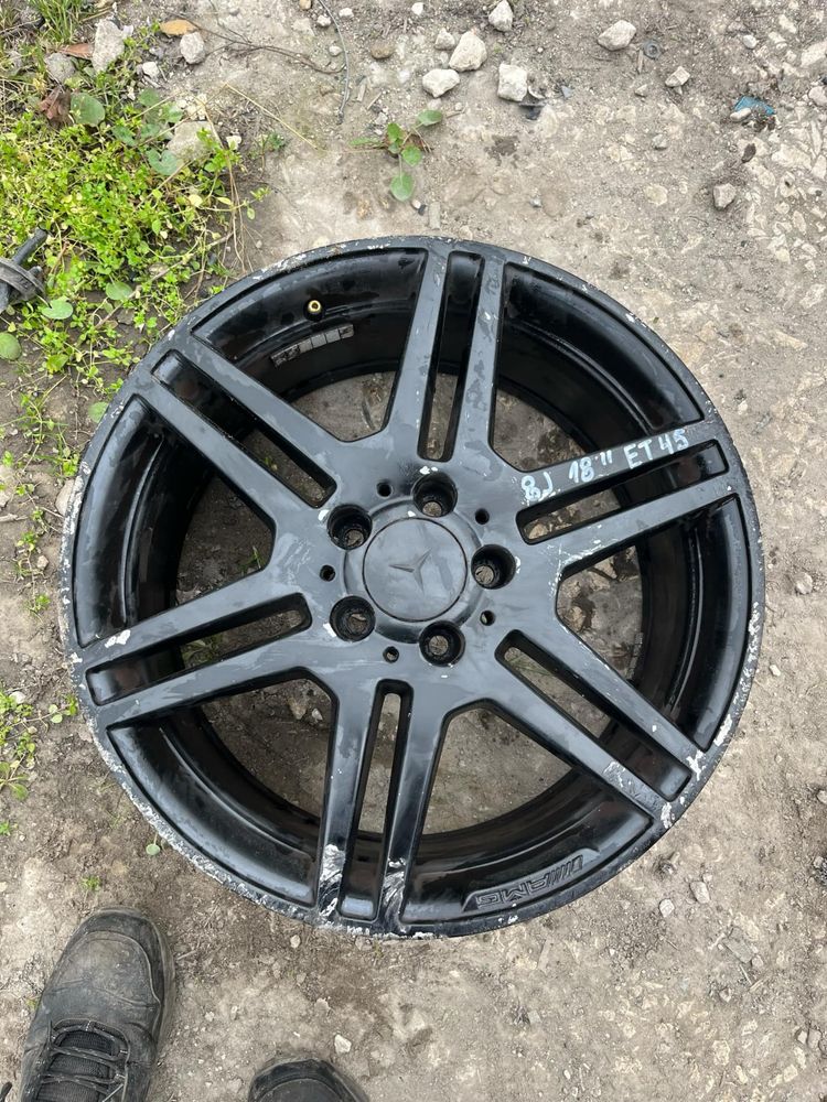 1брой джанти за Mercedes benz 18'' 8.5j et 49 5x112 джанта w207 широка
