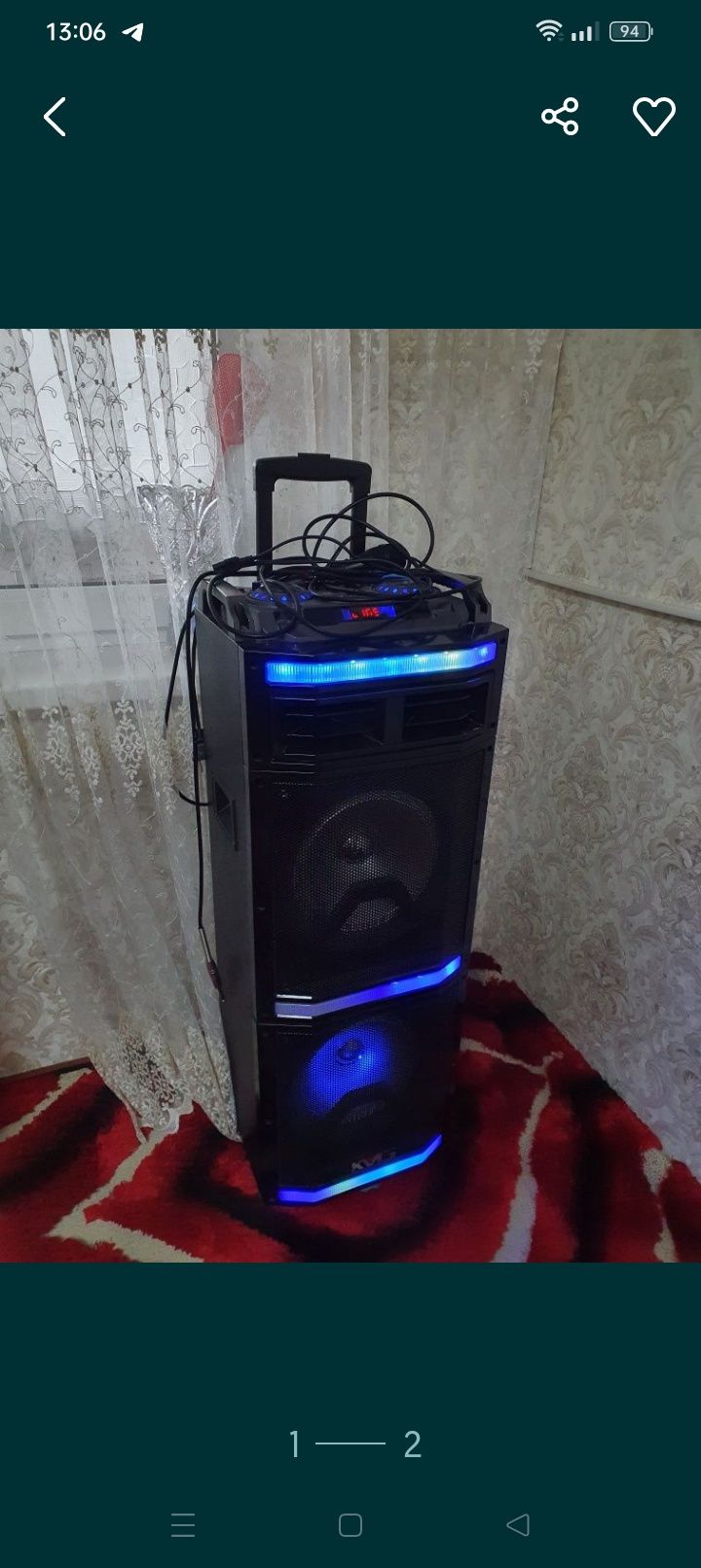 Срочно продается новая калонка KVG DUAL SPEAKER