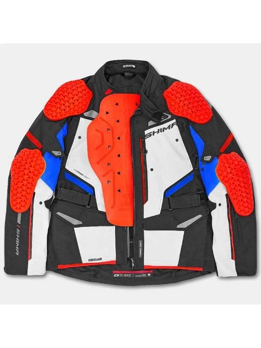 Мъжко текстилно мото яке SHIMA DUNE Red/Blue,протектори,вентилация