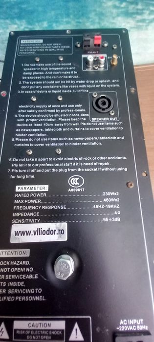 Modul amplificare boxa activa  Vlliodor