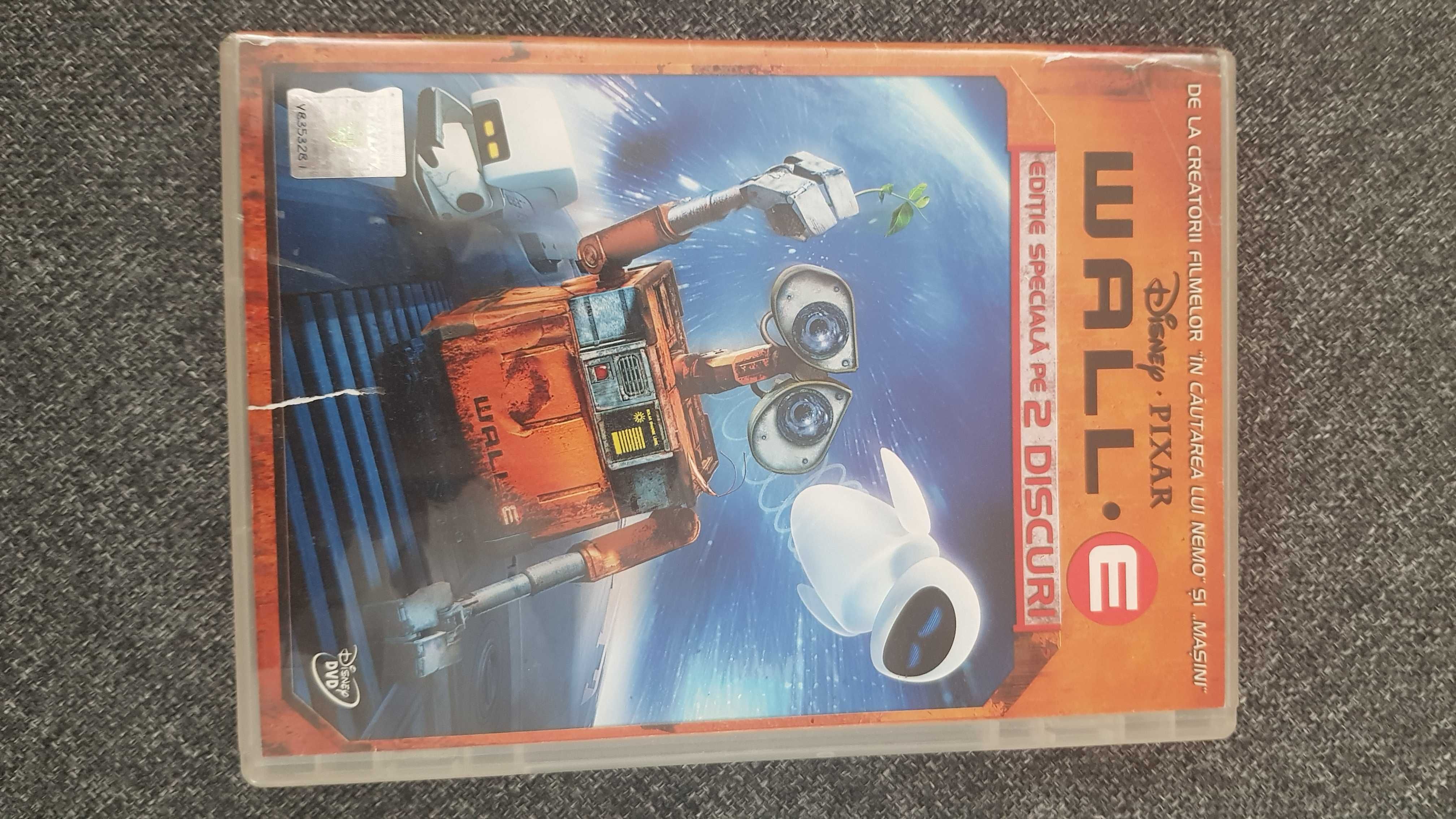 2 DVD-uri WALL-E, originale, subtitrate in limba romana