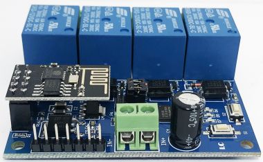 Modul, placa de dezvoltare, releu x4 12V, WIFI, ESP8266EX