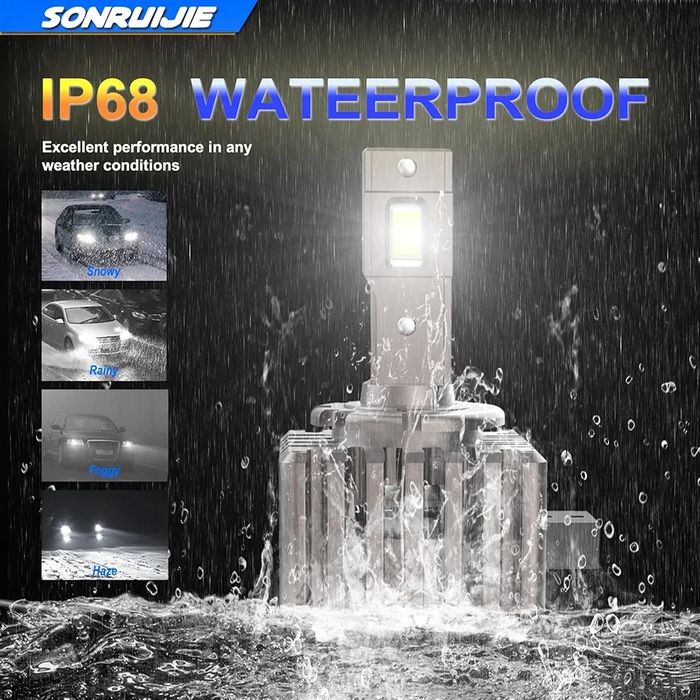 D1S LED крушки за фарове, 120W 24000LM