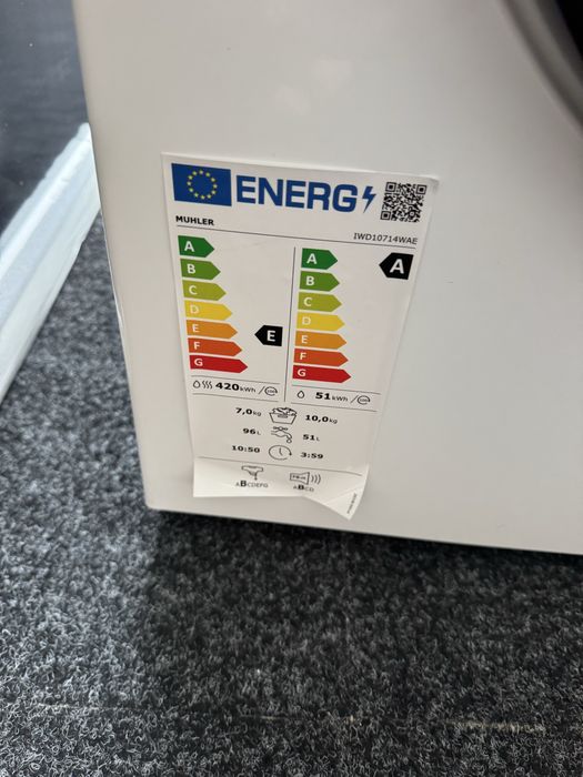 Пералня със сушилня 10/7кг Чисто Нова в кашон 5год. Гаранция