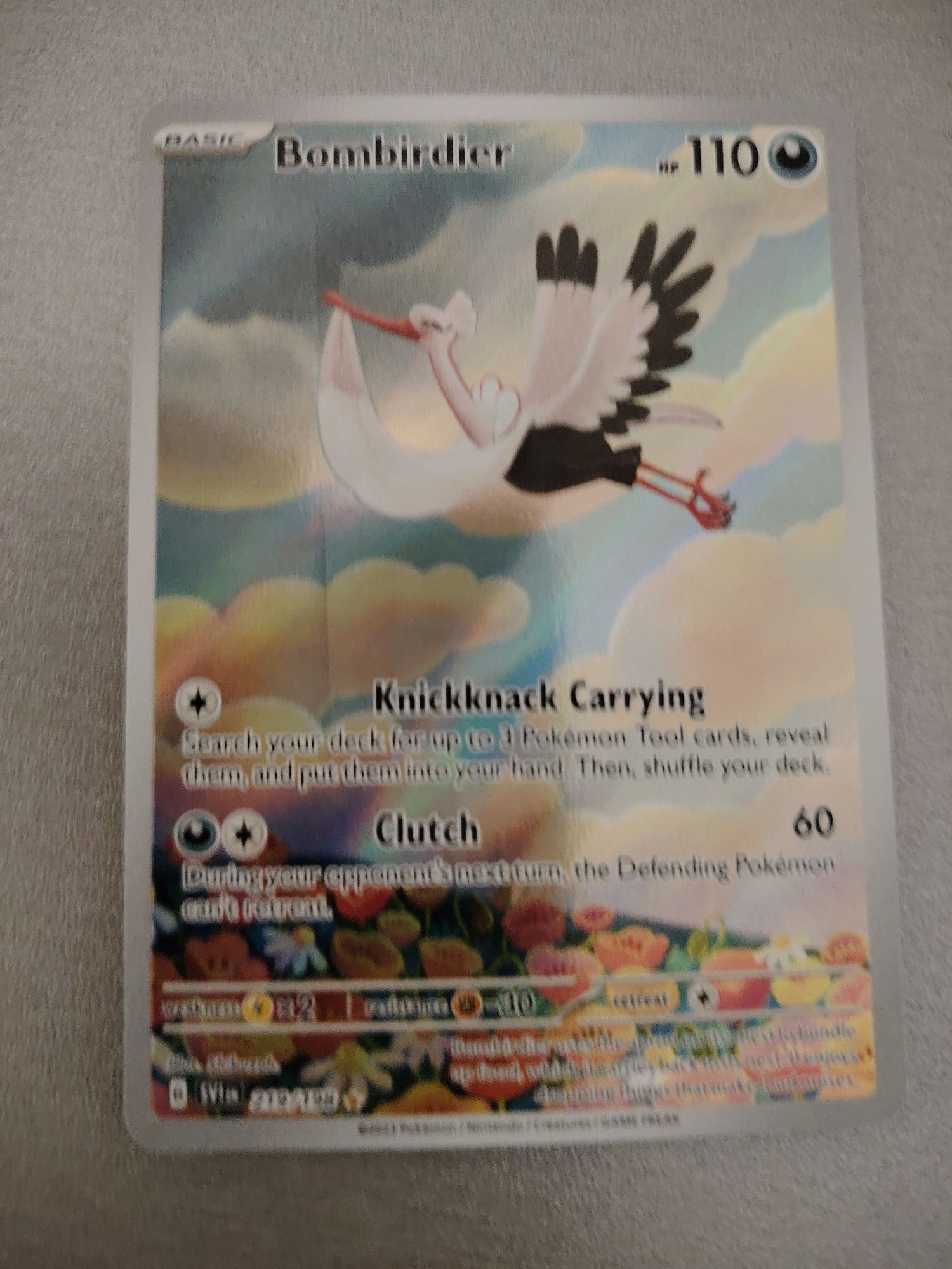 Pokemon card (bombirdier)