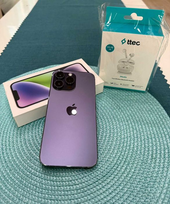 iPhone 14 Pro Max Purple – 128GB * КАТО НОВ *