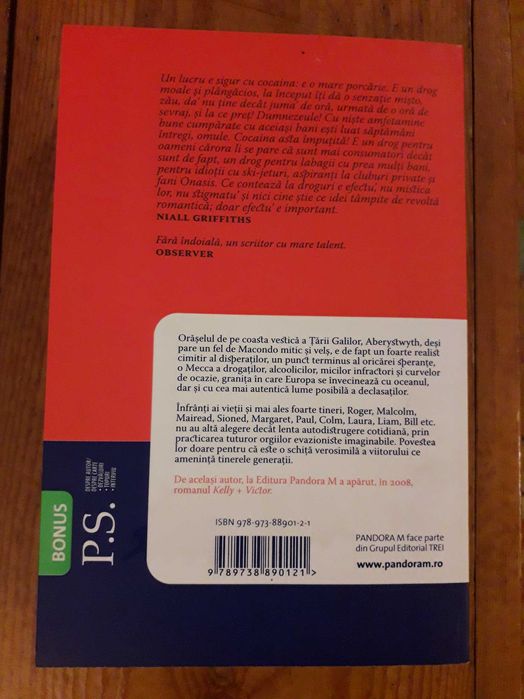 Sfârtecări, de Niall Griffiths (carte)