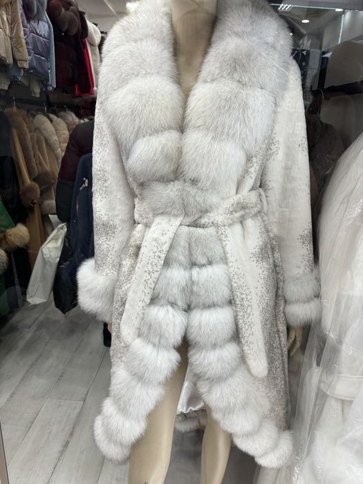 Haina Alcantara Lunga blana naturala vulpe