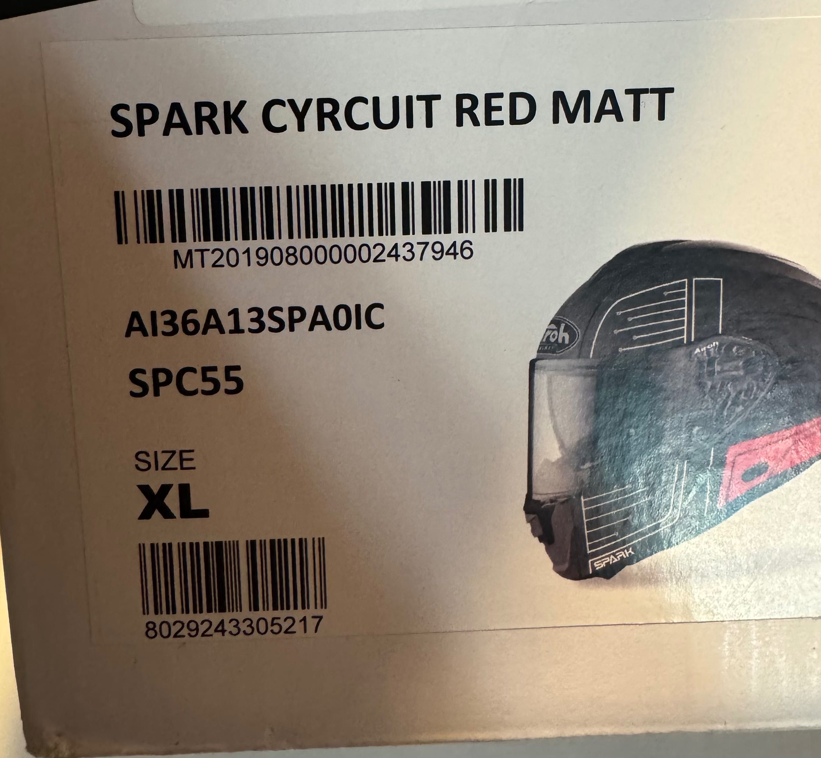 Каска за мотор Airoh SPARK CYRCUIT RED MATT