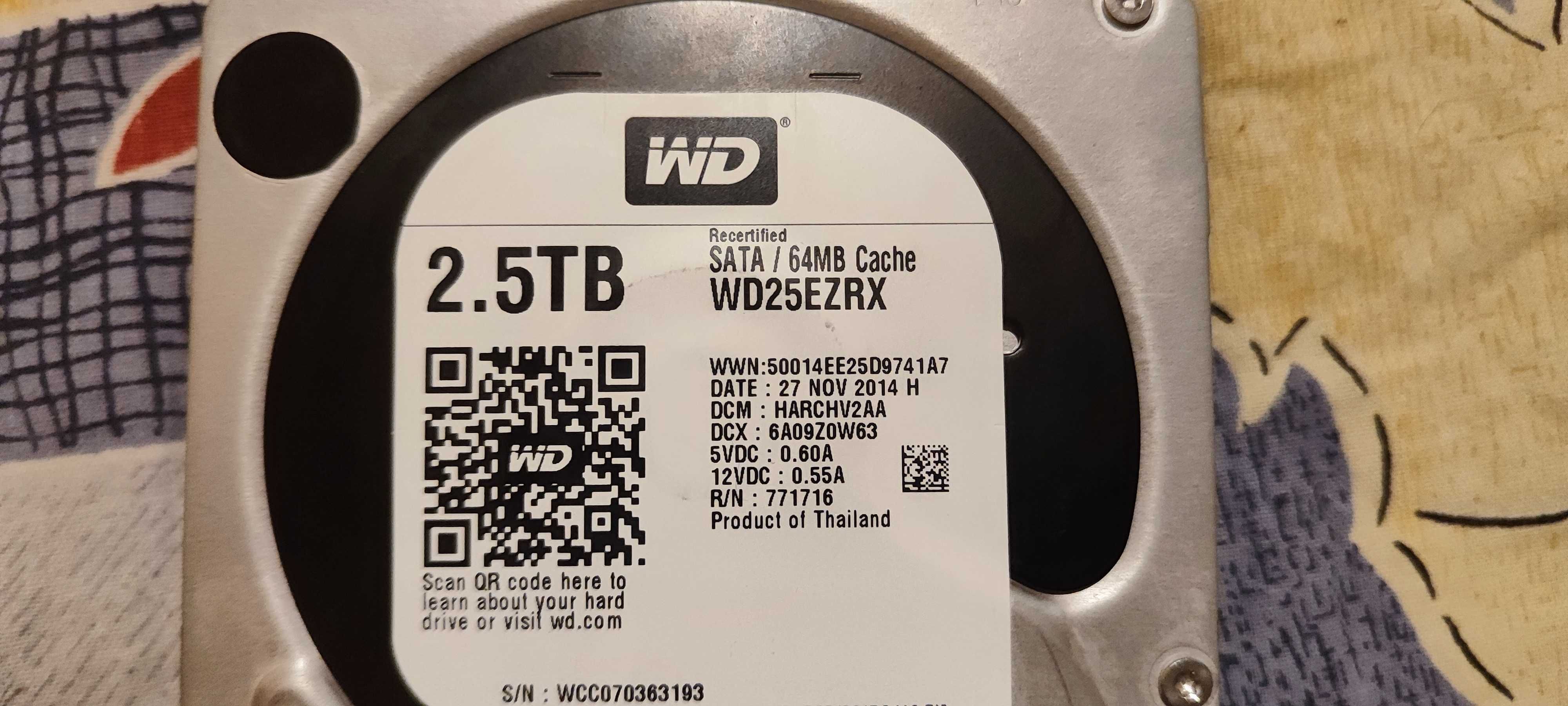 HDD Хард диск Western Digital 2.5 TB SATA 64MB cache