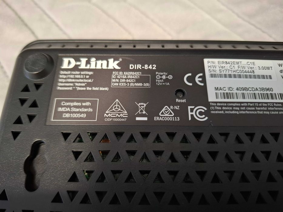 Router Wireless D-Link DIR-842 Dual Band AC1200, 4 porturi
