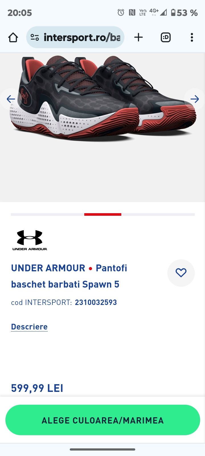 Adidasi under armour noi