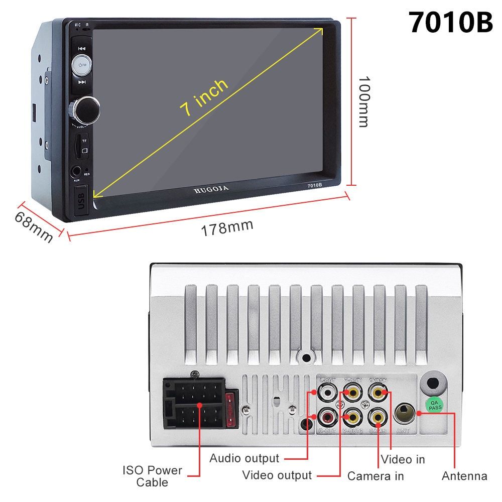 ПРОМОЦИЯ! Мултимедия MP5, 7010B Bluetooth AUX + КАМЕРA И МултиВолан