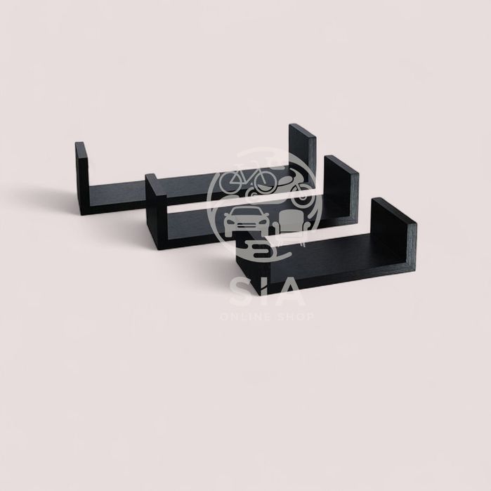 Рафтове за стена, 3бр., до 3кг, комплект етажерки