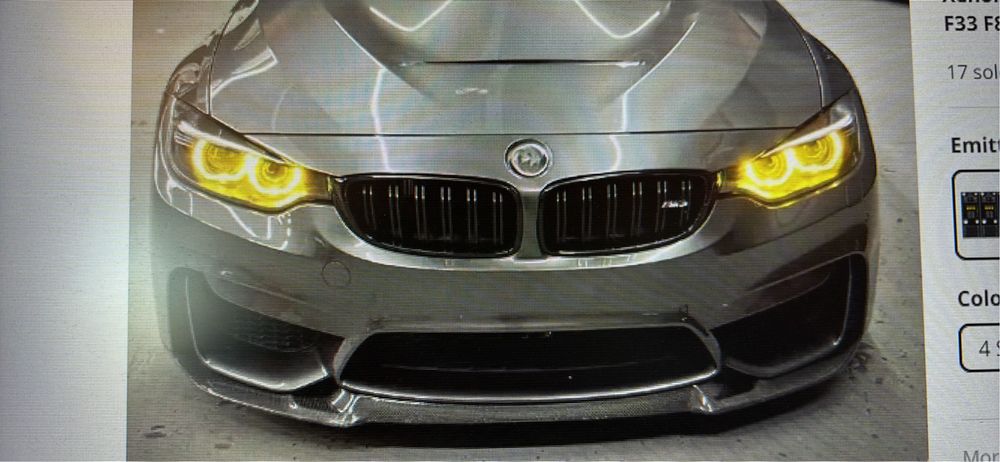 Angel eyes за bmw f32/36 !!!жълт цвят!!!