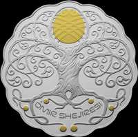монета ÓMIR SHEJIRESI древо жизни