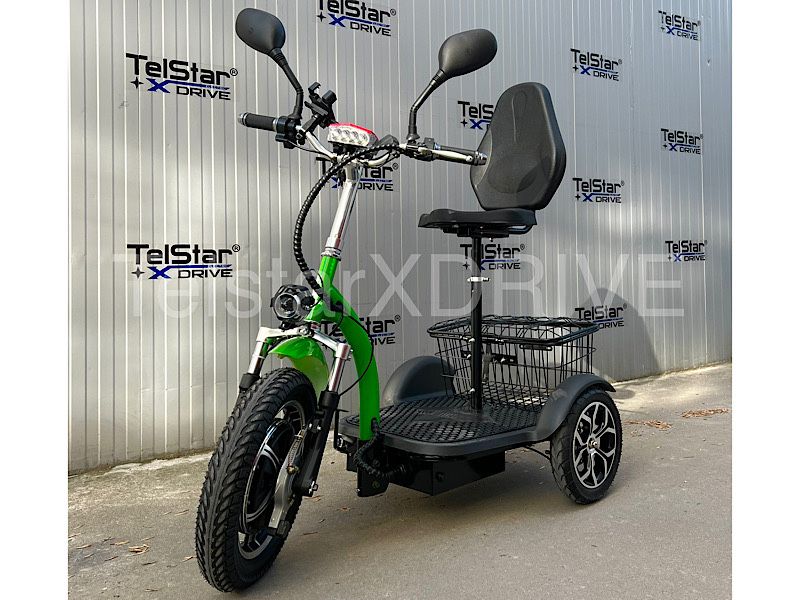 Електрическа триколка с равна платформа и облегалка TS 200.3 48V 500W