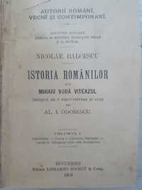 Istoria romanilor sub Mihai Viteazul, Nicolae Balcescu, 1898, cartonat