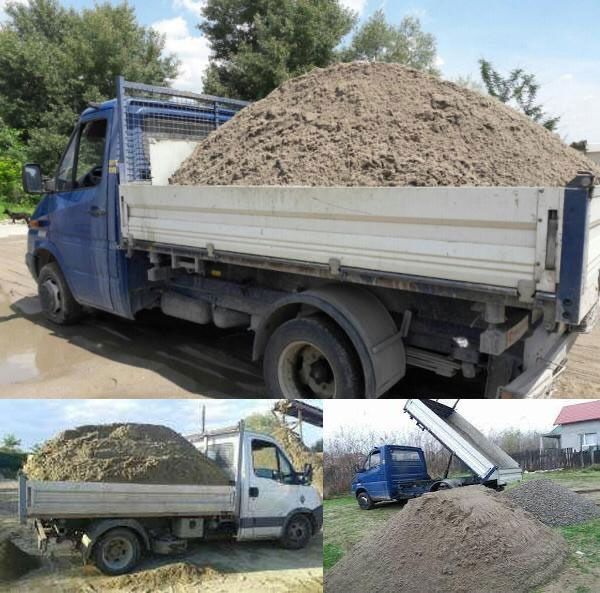 Nisip,balast,pietris,pamant negru(hotarele,frumusani,Grădiștea,)